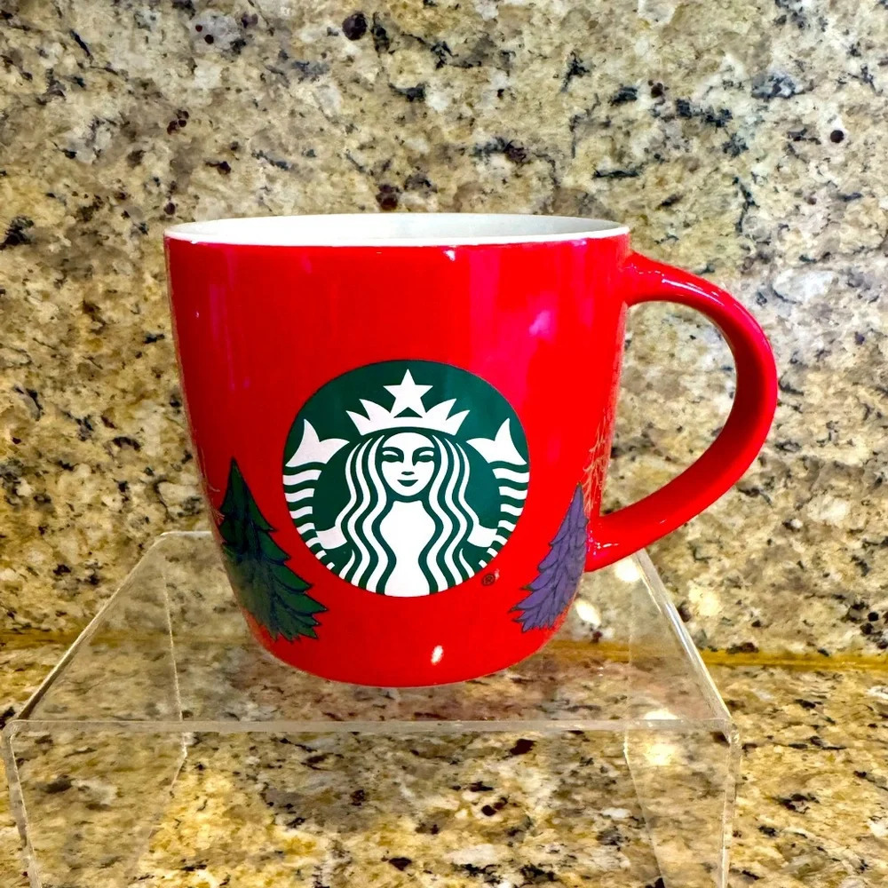 Starbucks 2020 18oz Starbuckscks Holiday Red Christmas Tree Mug - No flaws